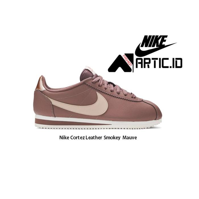 nike cortez leather smokey mauve