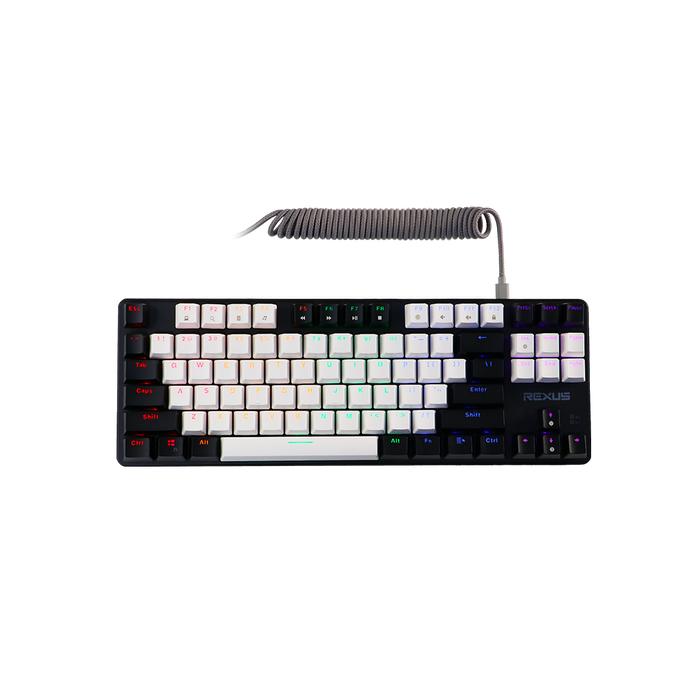 Gambar Keyboard Rexus Gaming Mechanical Legionare MX5.2 TKL - Snowy Black, Red Switch dari MXKomputer_NEW undefined Tokopedia