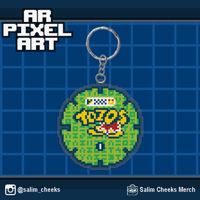 Gambar Keychain AR PIXEL ART - Tozos dari Salim Cheeks Merch undefined Tokopedia