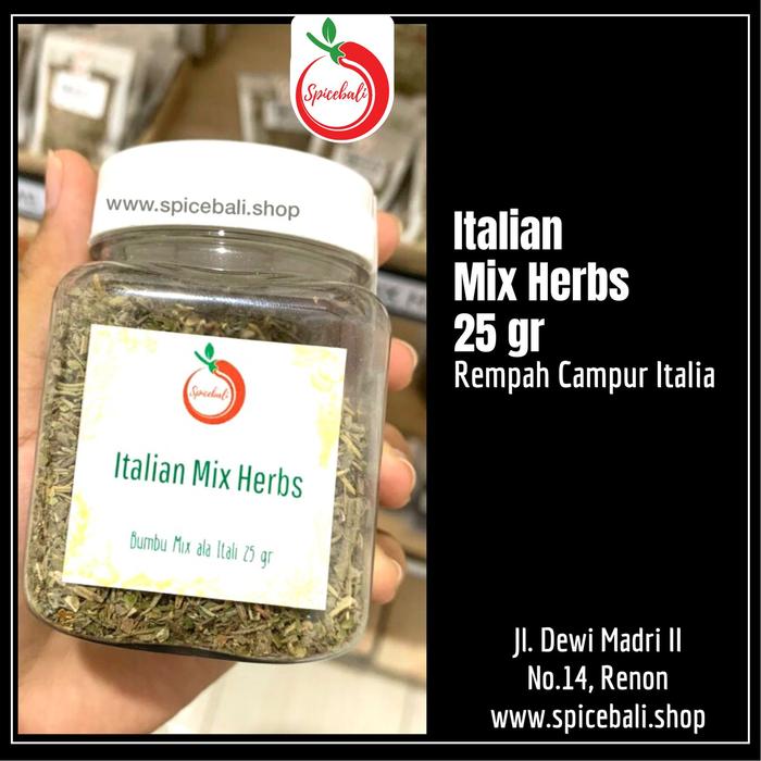 Gambar 500gr - 1 Kg Italian Mix Herbs / Mix Herb / Rempah Campur ala Italia - 25gr dari SpiceBali undefined Tokopedia