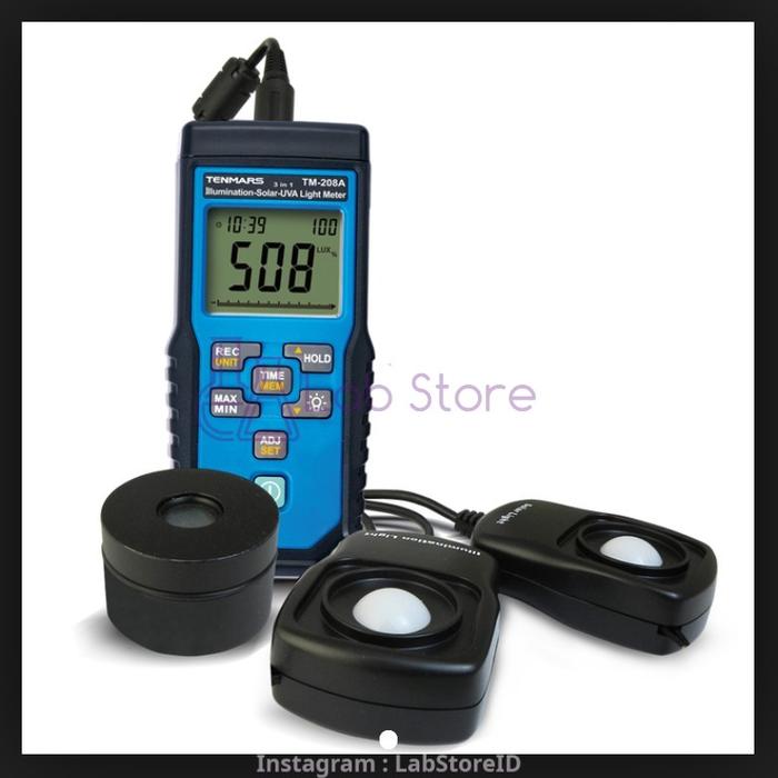 Jual UV Light Meter Data Logging 3 in 1 TM-208 Lux Meter | Tenmars TM ...