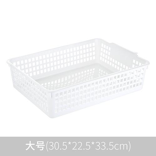 Gambar Keranjang Plastik Serbaguna - Tempat Penyimpanan / Sekat Plastik / Rak - White - L dari Supermall Nusantara undefined Tokopedia