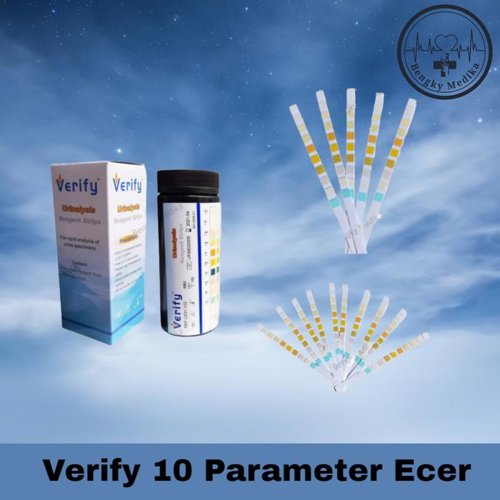 Gambar Ecer Verify 10 Parameter Eceran Strip Test Urine 10 Parameter Ecer - 10 Pcs dari Bengky Medika undefined Tokopedia