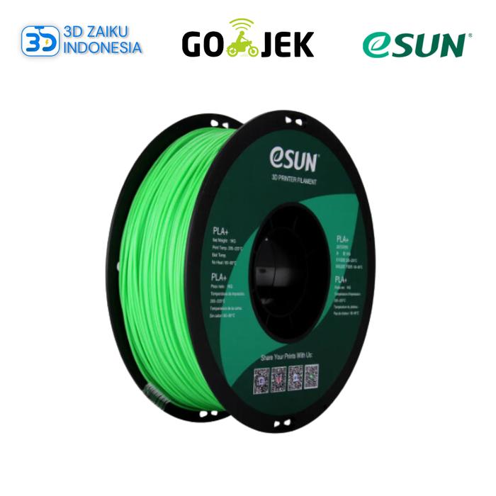 Gambar eSUN 3D Filament 500 Gram Optimized PLA+ ABS+ Filament 1.75 mm - Hijau, Bahan ABS Plus dari 3D Zaiku Indonesia undefined Tokopedia