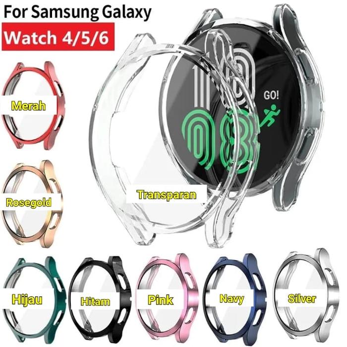Gambar Bumper Soft case cassing cover body Samsung Galaxy Watch 6/5/4 40 44mm - Merah, Sw6 - 40mm dari galleriwatch undefined Tokopedia