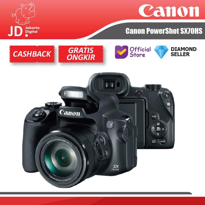 Gambar Canon PowerShot SX-70HS / SX 70 HS 4K / Canon SX70HS - UNIT ONLY dari Jakarta Digital 8 undefined Tokopedia