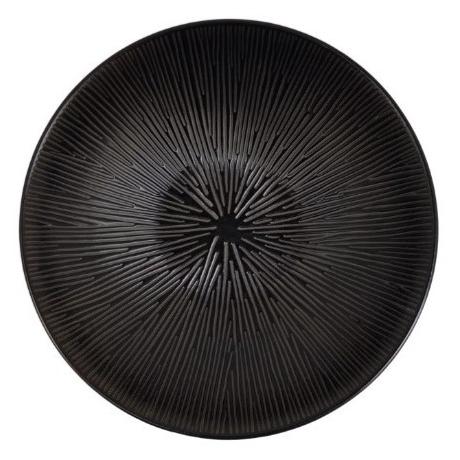 Gambar PIRING MAKAN KERAMIK ESTETIK SUN BLACK 28cm OVEN FOOD GRADE HOTEL Kitchenware - atelier black dari Belle.Homestore undefined Tokopedia