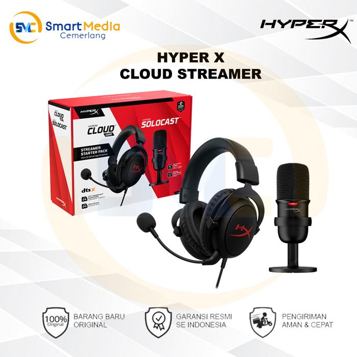 Streamer Starter Pack HyperX - SoloCast USB Mic & Cloud Core 7.1