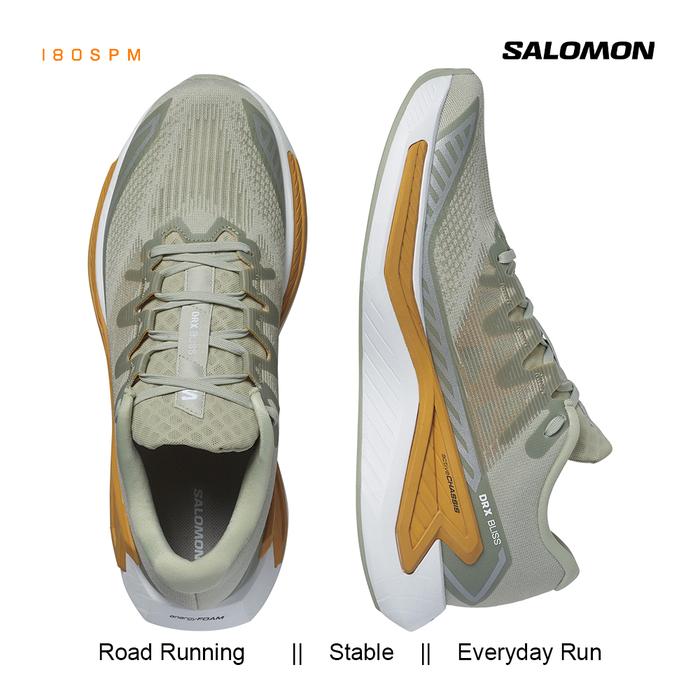Gambar Road Running Shoes SALOMON DRX Bliss Men - Dessert Sage, 44 2/3 dari 180 SPM OFFICIAL undefined Tokopedia