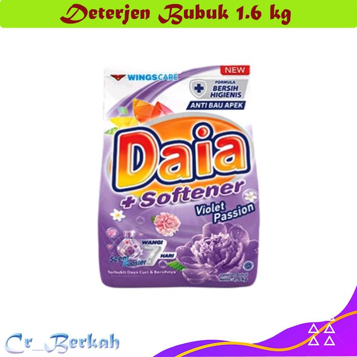 Gambar daia detergent 1.8 kg cuci baju /sabun cuci detergent bubuk daia 1.8kg - Violet dari Cr_berkah undefined Tokopedia
