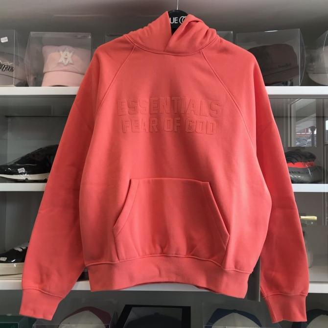 Gambar Fear Of God Essentials Hoodie 100% Original - Coral, XXS dari Cipta Collectionn undefined Tokopedia