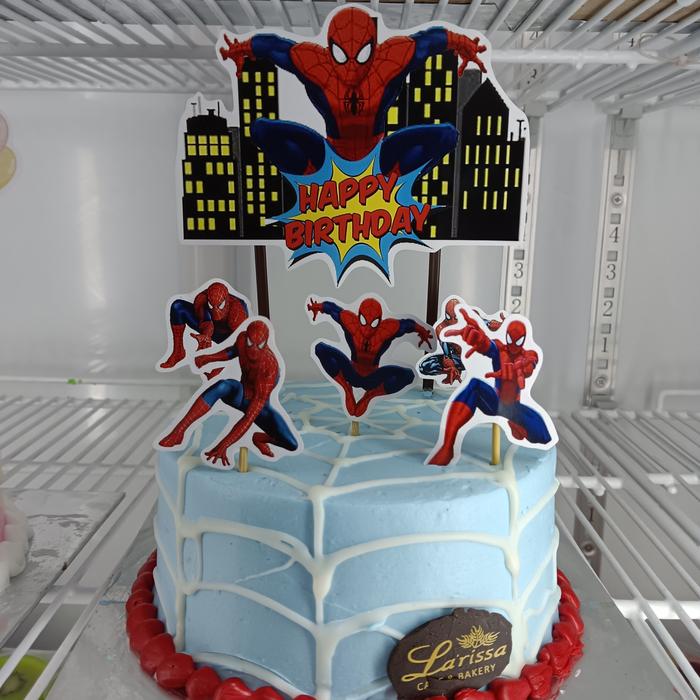 Jual kue ulang tahun karakter spiderman - kue ultah anak - cake ulang
