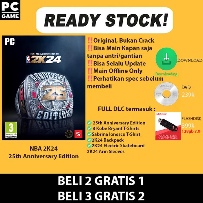 Gambar NBA 2K24 25th Anniversary Edition PC Original - dvd DL90GB dari Steamkey undefined Tokopedia