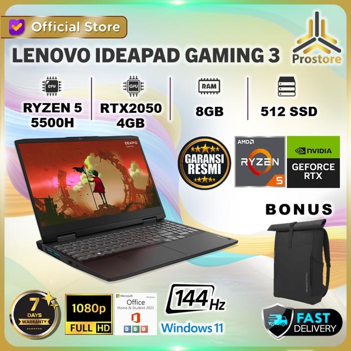 rtx 2050 lenovo ideapad gaming ryzen harga