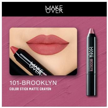 Gambar MAKE OVER COLOR STICK MATTE CRAYON 2.6 G - LIPSTICK MATTE - 101 BROOKLYN dari MK SKIN TEAM OFFICIAL undefined Tokopedia