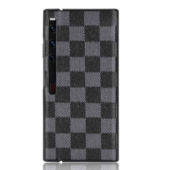 Gambar Leather Case Grid Pattern Huawei Mate XS 2 Premium Hardcase - Hitam dari Droid 29 undefined Tokopedia