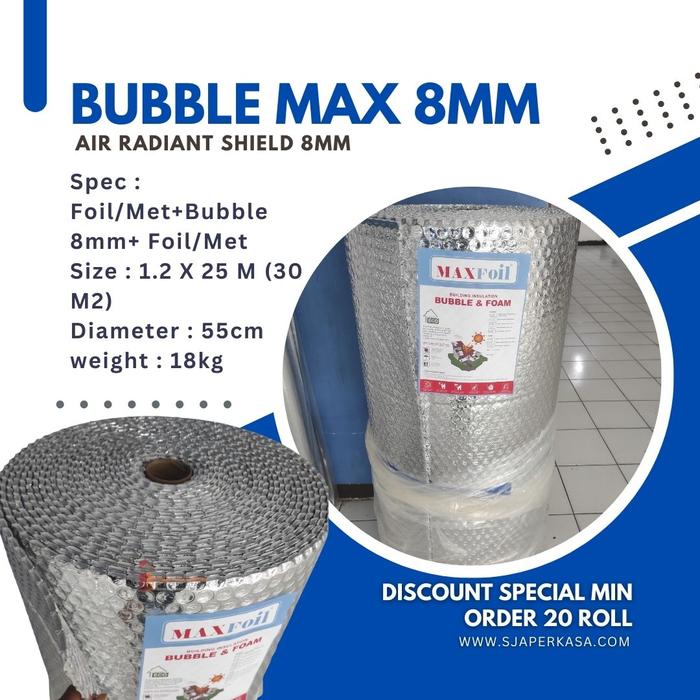 Gambar Alumunium Foil Bubble 8mm Double Side (Free Ongkir JADETABEK) dari TokoSJAPerkasa undefined Tokopedia