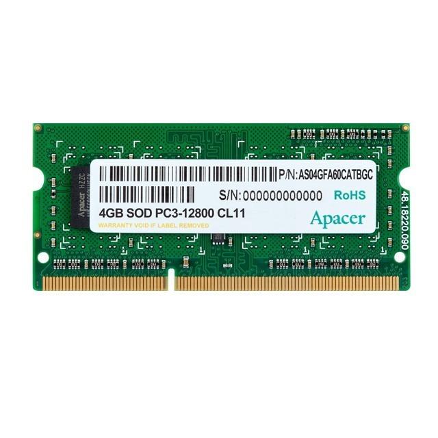 Jual Apacer DDR3 SODIMM SODIM PC12800 1600MHz 4GB Kota Bandung