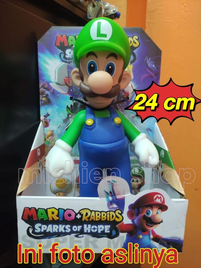 Gambar Action Figure Banpresto Super Mario Luigi Yoshi Bowser Donkey Kong Big - LUIGI RABBIDS dari MICHIEN-SHOP undefined Tokopedia
