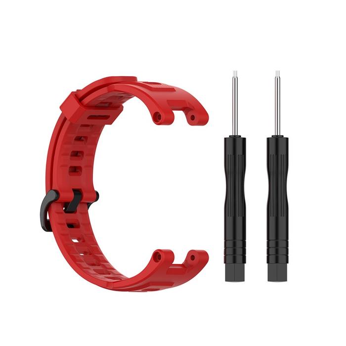 Gambar Tali Jam - Strap Amazfit T-REX PRO - Replacement TREX Tali Silikon - Merah dari Queen-id undefined Tokopedia