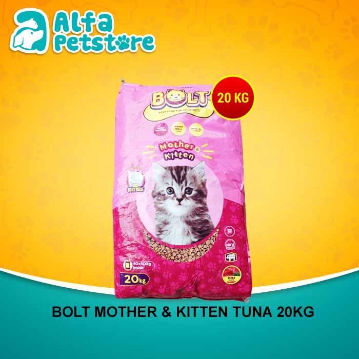 Gambar Makanan Anak Kucing Bolt MotherCat Food Kitten 20kg - TUNA dari Alfa Pet store undefined Tokopedia