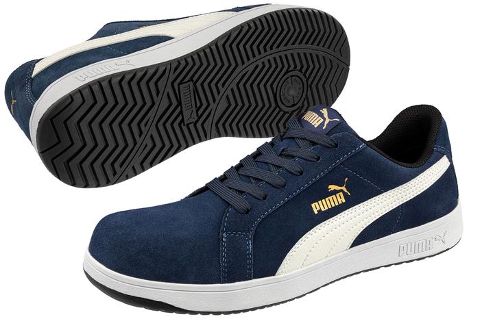 Jual Puma Safety Shoes Iconic Suede Navy Low 640020 40 Kab