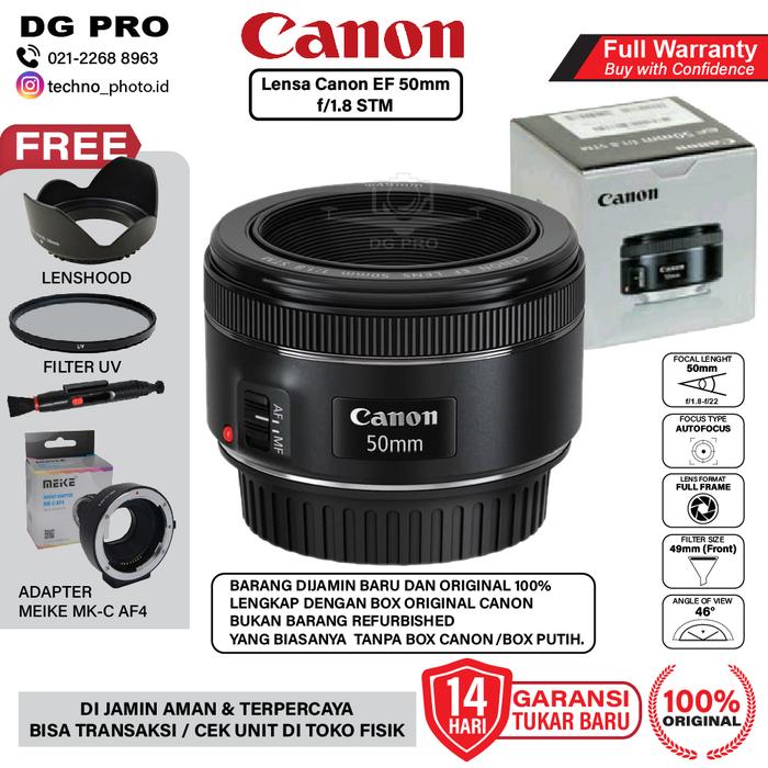 Lensa Fix Canon M50 50mm Lens Adapter LENSA FIX CANON 50MM STM