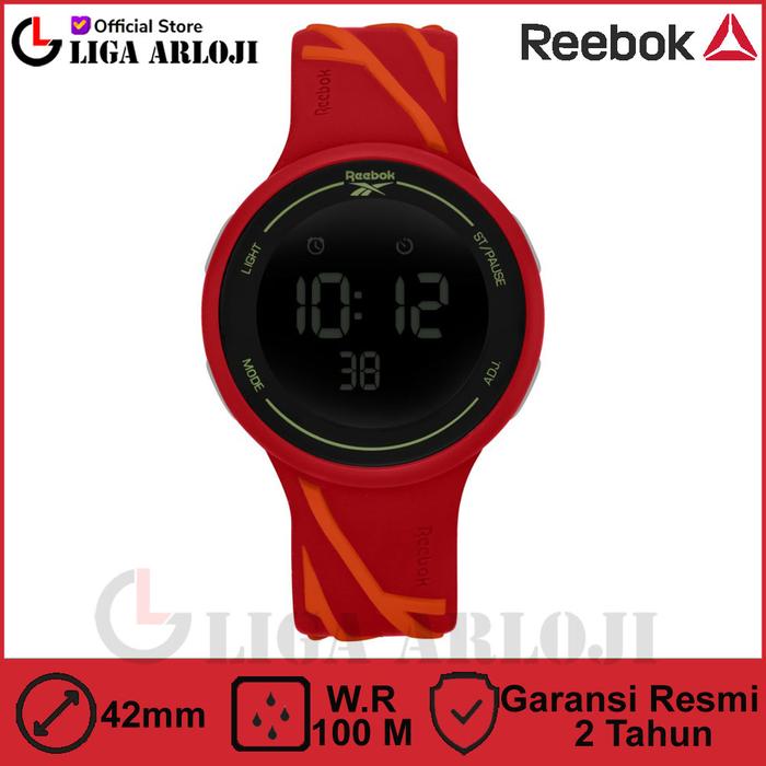 Reebok Rv-eli-g9-prir-bb Jam Tangan Pria Digital Red Rubber