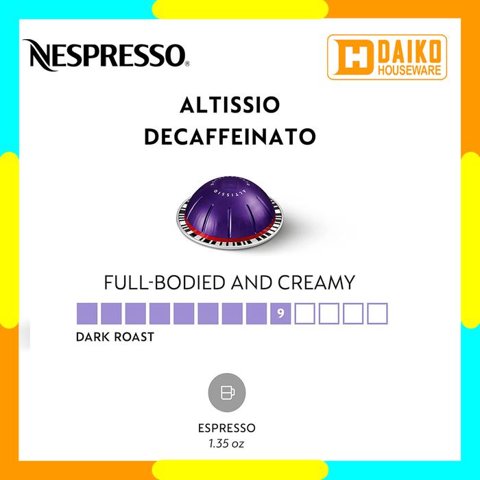 Gambar Capsule Nespresso Vertuo Ecer All Varian Rasa - Medium to Dark Roast - ALTISSIO DECAF dari Daiko Houseware undefined Tokopedia