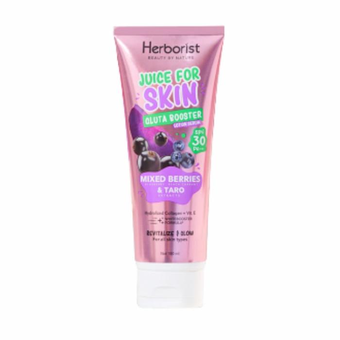 Gambar Herborist Juice For Skin Gluta Booster Lotion Serum SPF 30 PA+++ 180ml - BERRIES TARO dari sakuracosmetik undefined Tokopedia