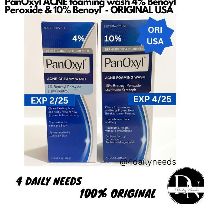 Gambar Jual Panoxyl Acne Foaming Wash 10% Benzoyl Peroxide 4% Benzoyl Ori Usa - PanOxyl 10% dari Hendra Nutritions undefined Tokopedia