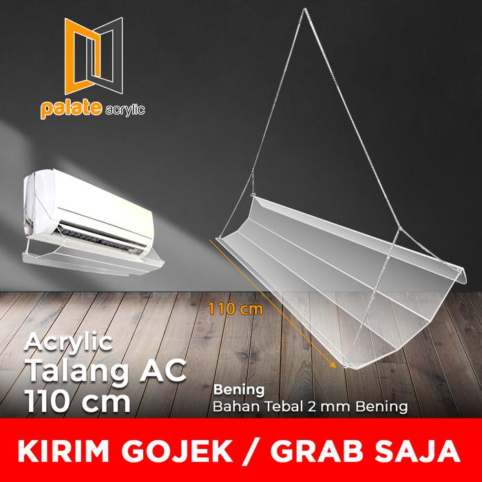 Gambar Akrilik Talang AC / Reflektor / Penahan Hembusan Angin AC 110CM - 2MM-GOJEK/GRAB dari PalateAcrylic undefined Tokopedia
