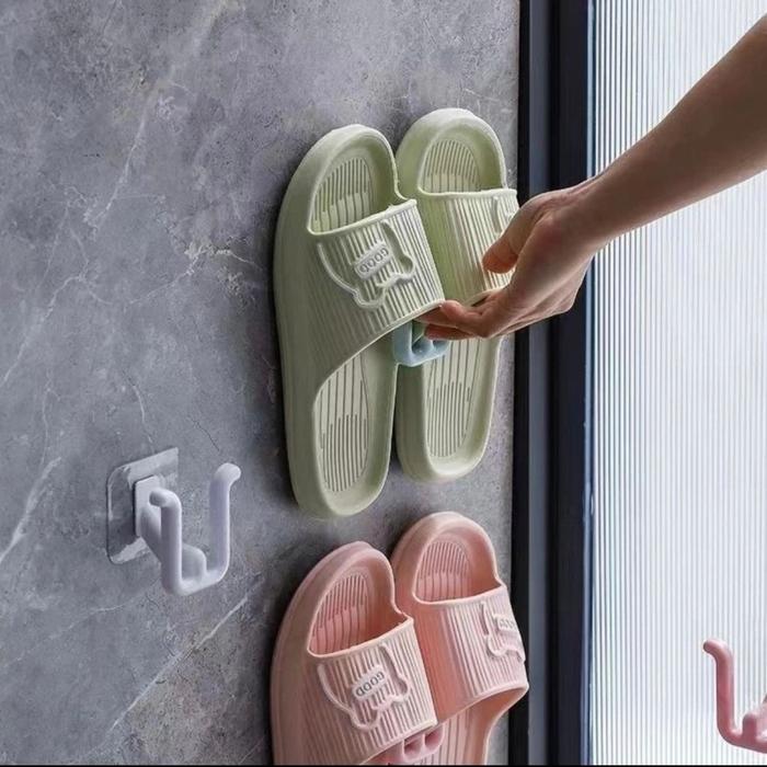 Gambar GROSIR!!! GANTUNGAN SANDAL TEMPEL SLIPPER HOOK KAMAR MANDI HOOK SENDAL SEPATU - Hijau dari PELAPAK GROSIR undefined Tokopedia