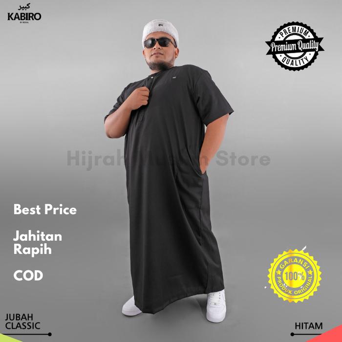 Gambar Baju JUBAH KABIRO ROSAL Gamis Big Size 4XL 5XL 6XL Jumbo Pria Original - Hitam, 4xl dari Hijrah Muslim Outfit Store undefined Tokopedia