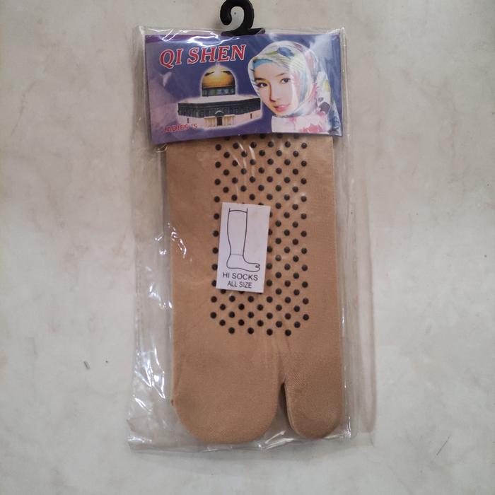 Gambar KAOS KAKI WANITA JEMPOL WARNA COKLAT DAN ANTI SELIP - Cream dari Indrajaya45 undefined Tokopedia