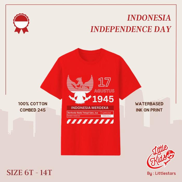 Gambar T-SHIRT ATASAN KAOS ANAK LAKI-LAKI BAJU MERDEKA MERAH PUTIH SILVER KID - D, 12 dari DISTRIBUTOR BAJU ANAK BRANDED undefined Tokopedia