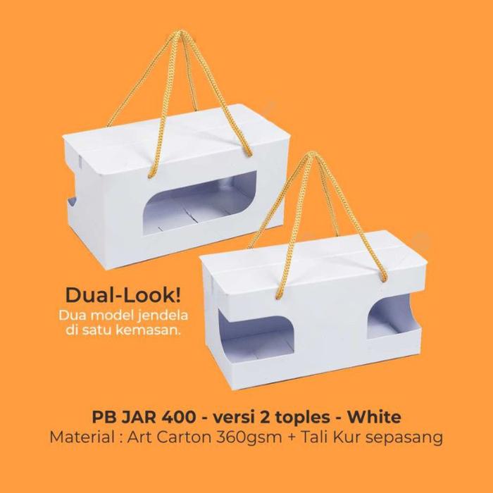 Gambar dus toples tabung box packaging 400 ml kardus putih coklat - Putih dari Kotak Boxs_NEW undefined Tokopedia