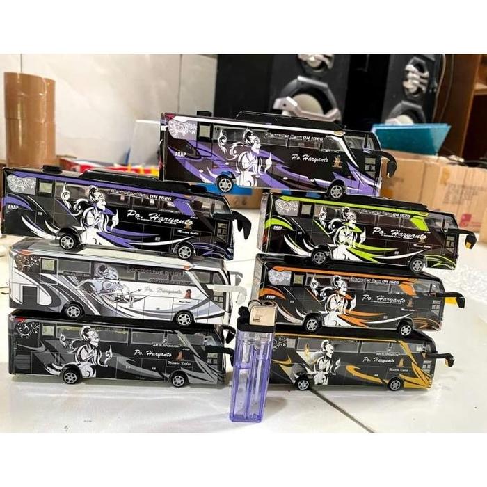 Gambar Miniatur bus rc remot control telolet basuri stj draka po Haryanto - Hitam, Fariasi lampu dari Masahiiro Market undefined Tokopedia
