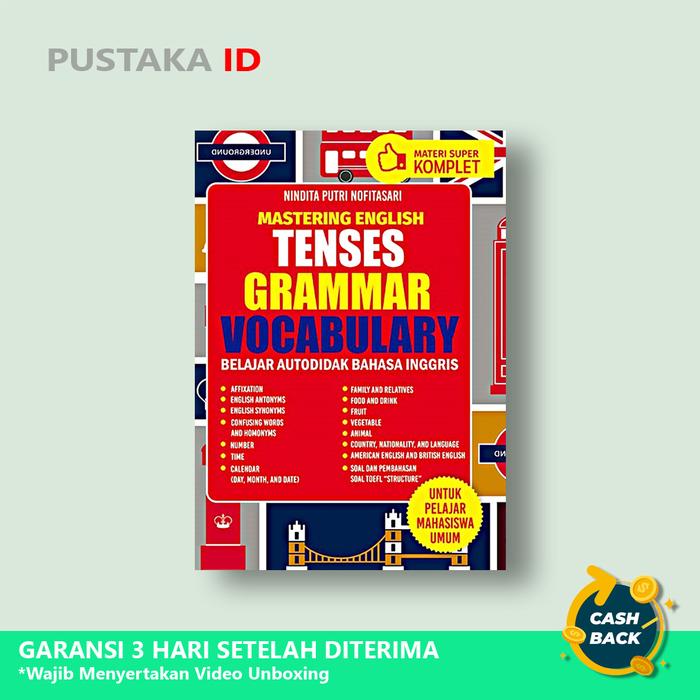 Gambar Buku Mastering English Tenses, Grammar, Vocabulary, Belajar Autodidak dari Pustaka ID undefined Tokopedia