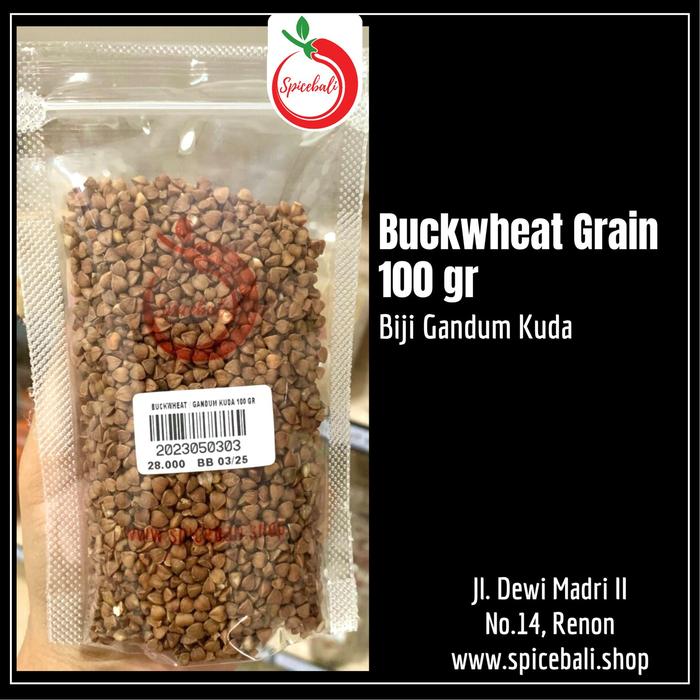 Gambar 250 gr Buckwheat Grain / Buckwheat / Biji Gandum Kuda 250gr 100gr - 100gr dari SpiceBali undefined Tokopedia