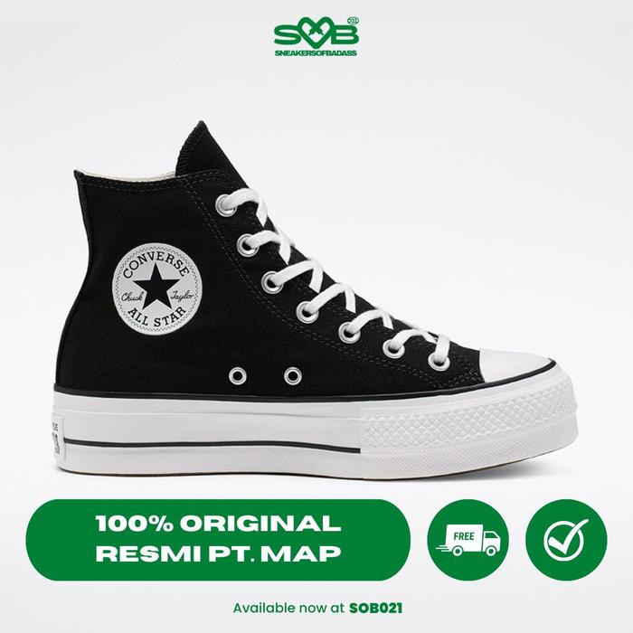 Sepatu Sneakers Converse CT AS Lift Hi Black/White 560845C 39 di  Sneakers Of Badass Tokopedia