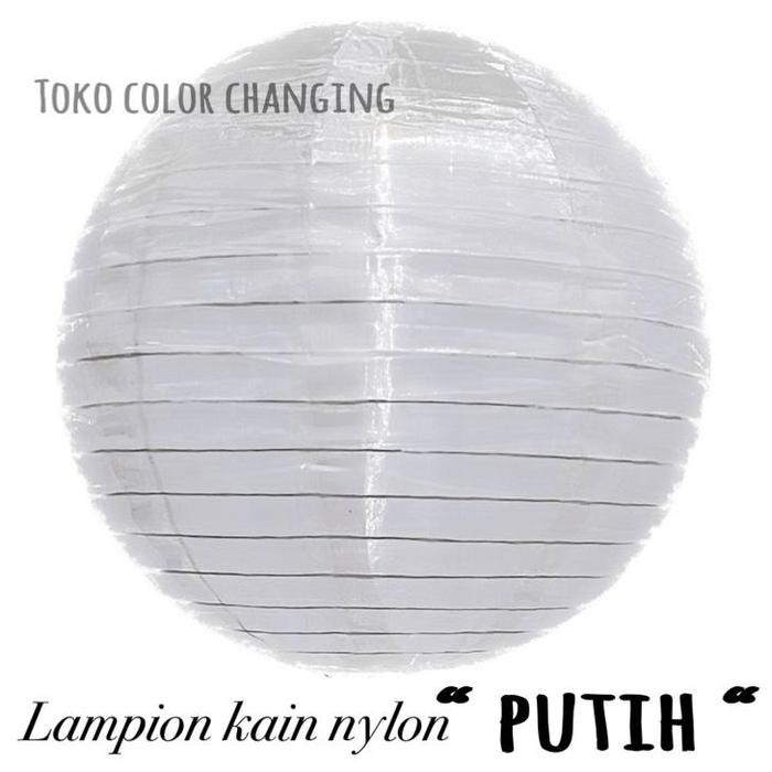 Gambar lampion kain 25 cm - Putih dari Tobias lee undefined Tokopedia