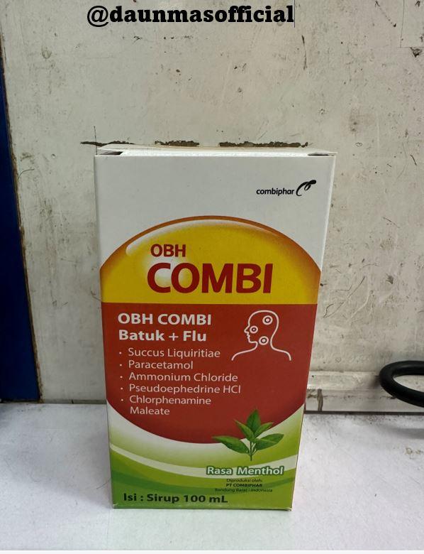 Gambar obh combi batuk plus flu 60ml menthol dari Daun Mas Official undefined Tokopedia