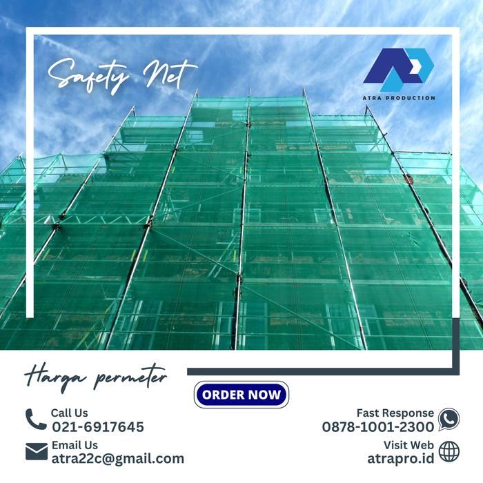Gambar SAFETY NET / JARING KASA HIJAU / JARING PROYEK WARNA HIJAU PERMETER dari ATR TERPAL & PRINTING undefined Tokopedia