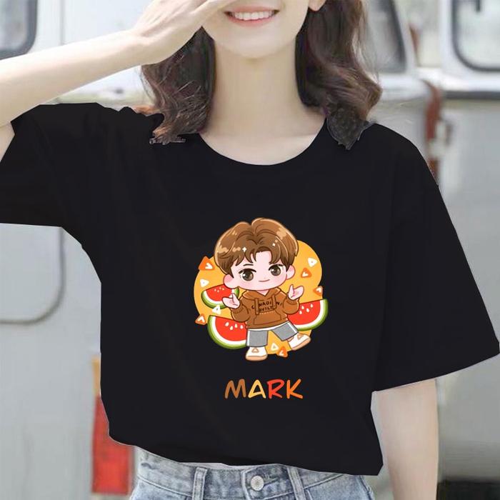 Gambar Baju  Kaos NCT Dream 127  Wanita Jumbo Oversize Lengan Pendek - MARK, XXL dari VAW-Shop undefined Tokopedia