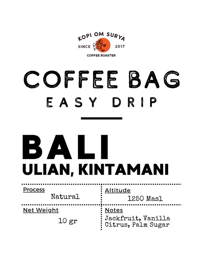 Gambar Coffee Drip Bag - Classic Series Specialty Coffee [1pcs] - Bali Kintamani dari Kopi Om Surya undefined Tokopedia