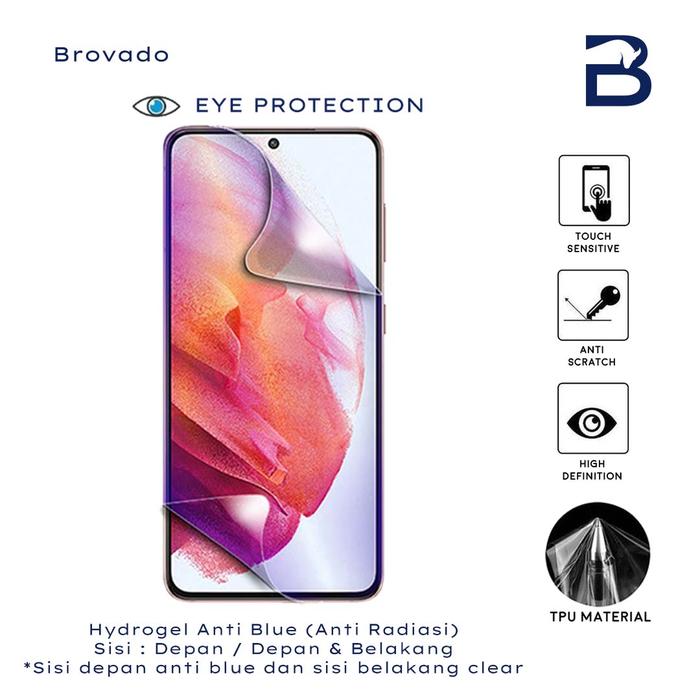 Gambar Hydrogel Sparta BlackBerry Key2 Anti Gores Screen Protector Full Cover - Anti Blue, Depan dari BROVADO undefined Tokopedia
