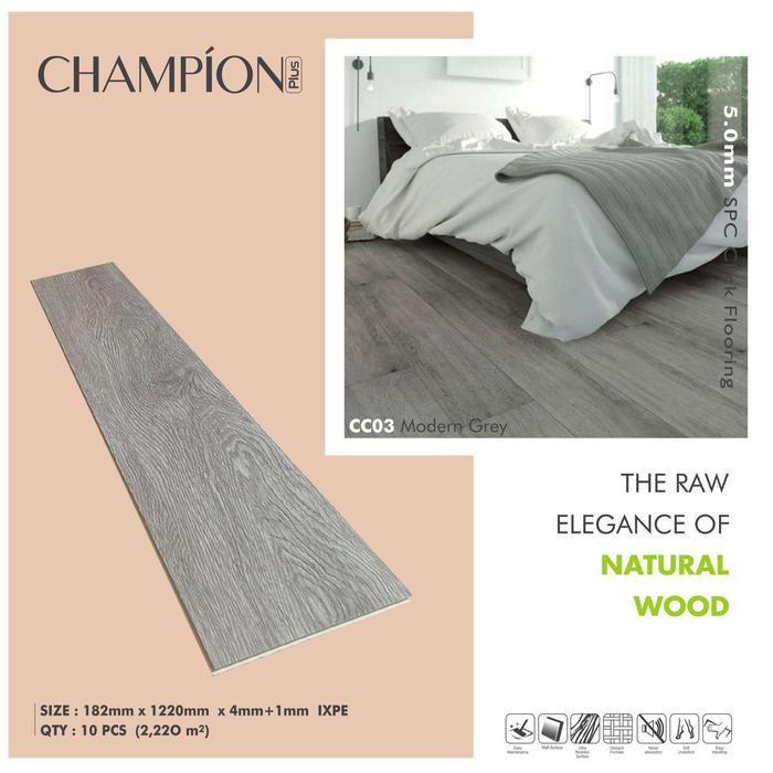 Gambar Champion Plus SPC Click Flooring - CC06 dari Kens Interior undefined 4 Tokopedia