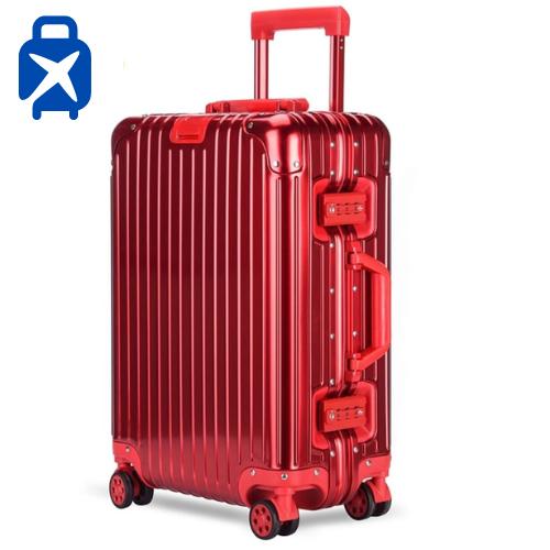 Gambar Koper Type 976 aluminium 24 Inch PC Jerman Koper 20/ 22 Inch - Merah, 20INCH dari zopper bag undefined Tokopedia