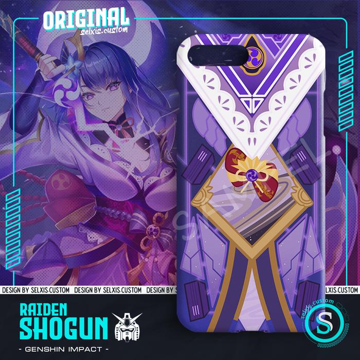 Gambar Premium Phone Case Genshin Impact Raiden Shogun Baal Gundam - Variasi 1, 3D (Hardcase) dari selxiscustom undefined Tokopedia